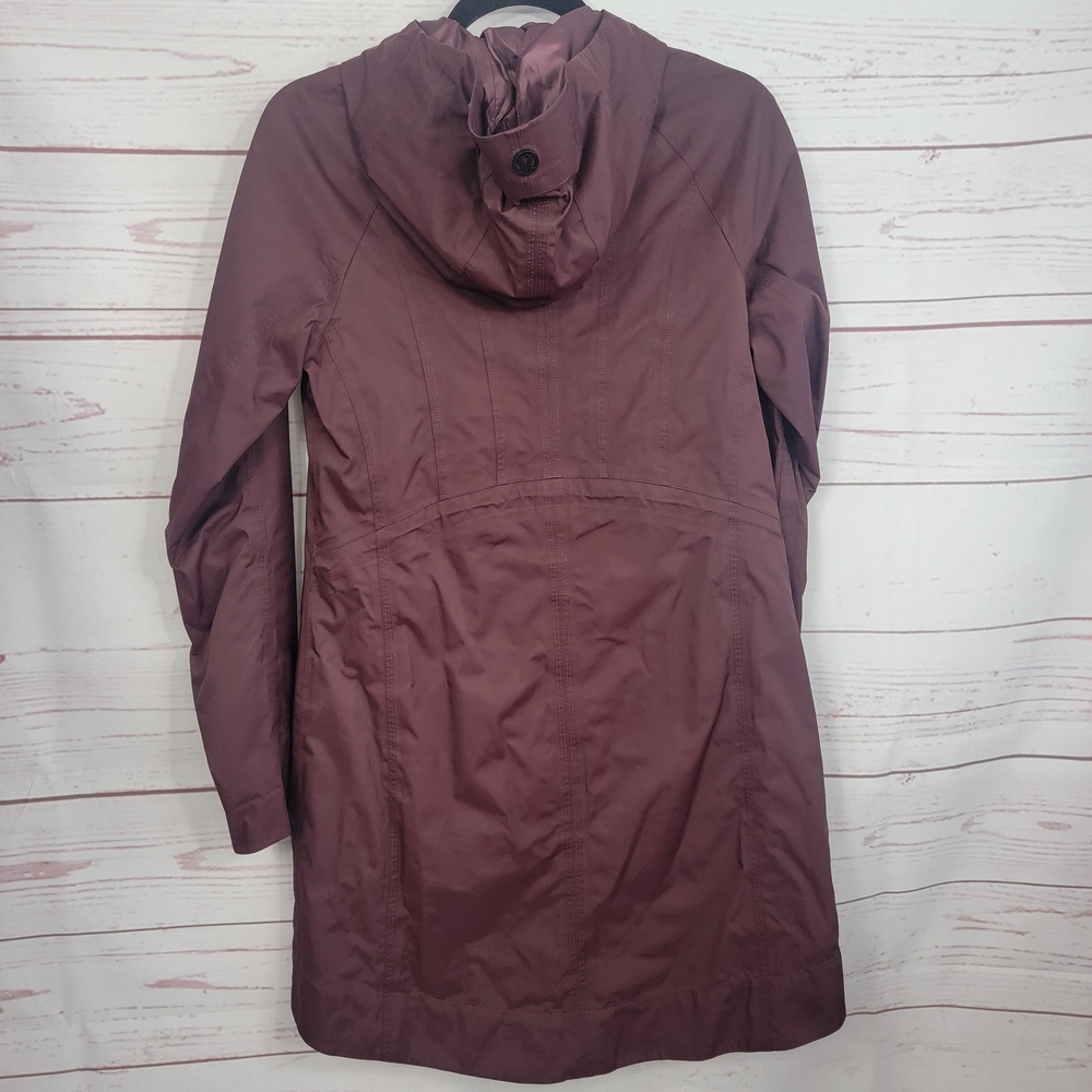 Lululemon Athletica Right As Rain Plum Raincoat 4 - Picture 2 of 5